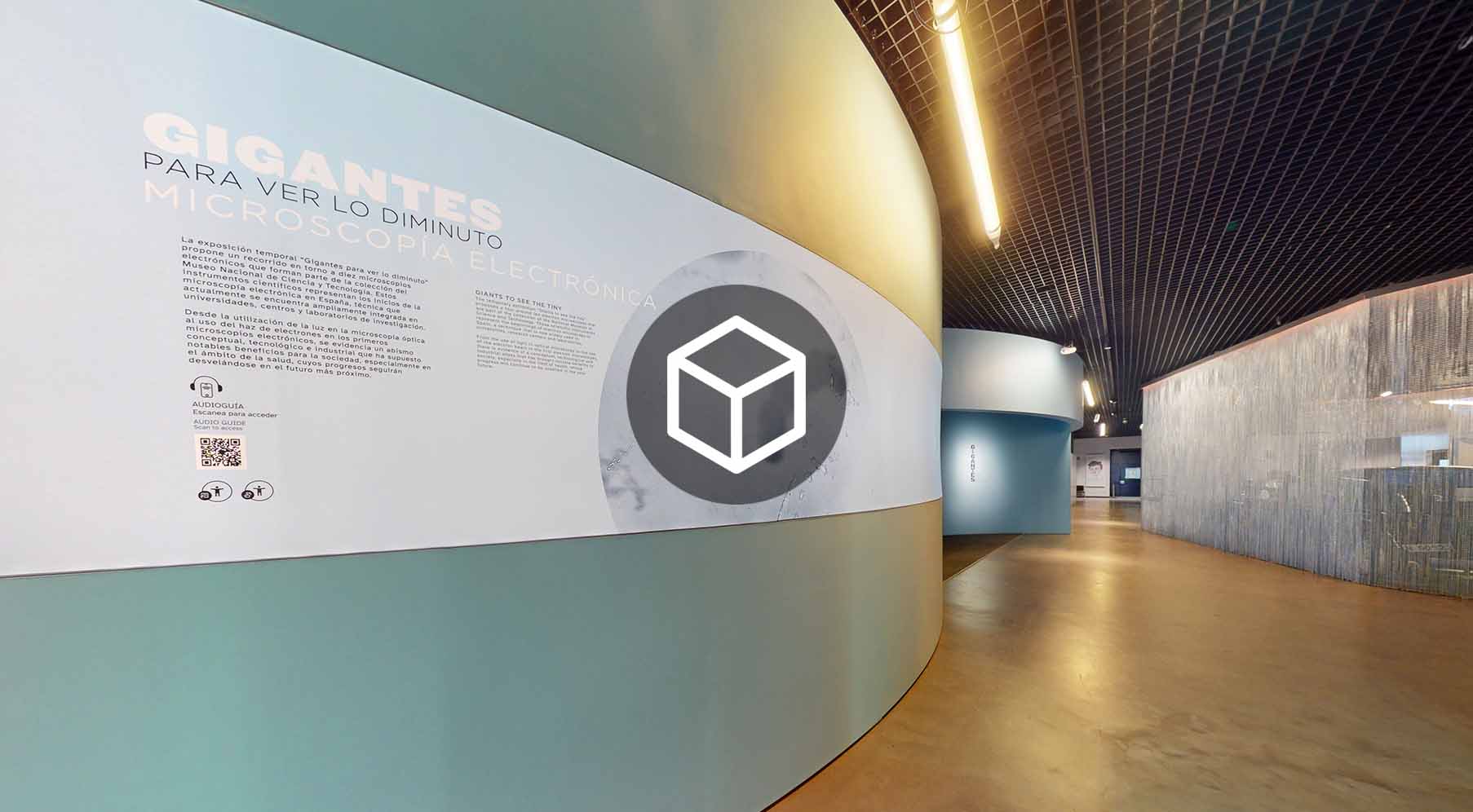  Sala Espacio-Tiempo, Gabinete y área de módulos interactivos 